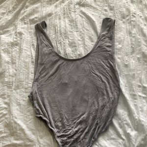 Grey Missguided Tank Bodysuit
